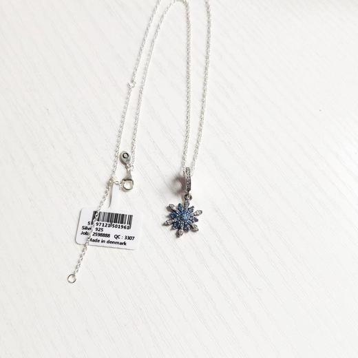 D082531bulingbuling仙气十足蓝色雪花项链锁骨链 商品图6