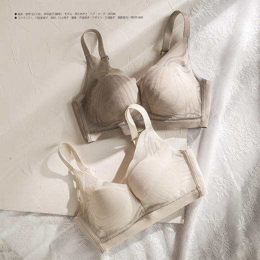 丁摩100%真丝聚拢内衣女防下垂小胸不空杯调整型桑蚕丝薄款文胸罩AL20214 商品图0