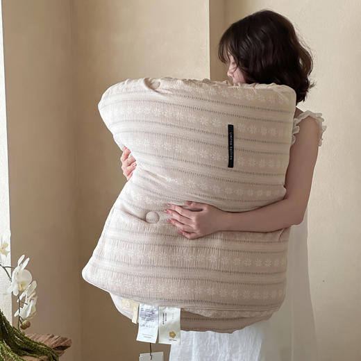 自然醒色织提花棉柔被TD 商品图11