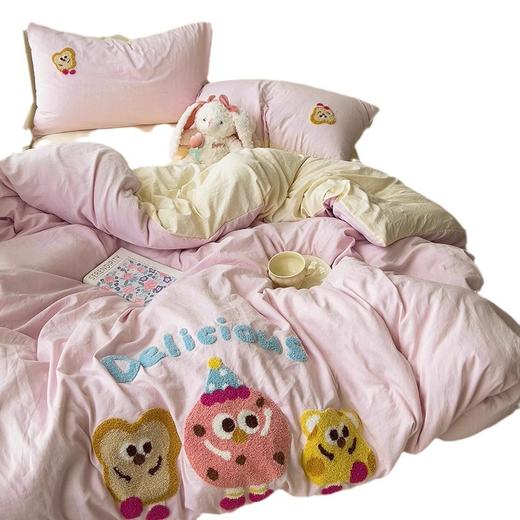 A类ins床上用品 纯棉四件套被套 全棉被罩床笠床单  舒适又颜值在线 三件套/四件套任选 打造你的温暖小窝 商品图4