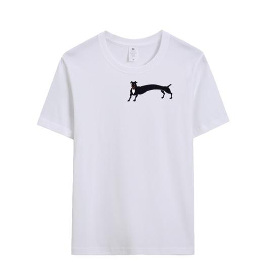 薛继业水墨画国潮印花230克重磅新疆长绒棉长袖短袖T恤纯男女圆领 商品图2