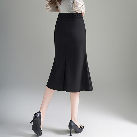 QYM 6321-Y荷叶边包臀鱼尾裙高腰气质半身裙 商品图2