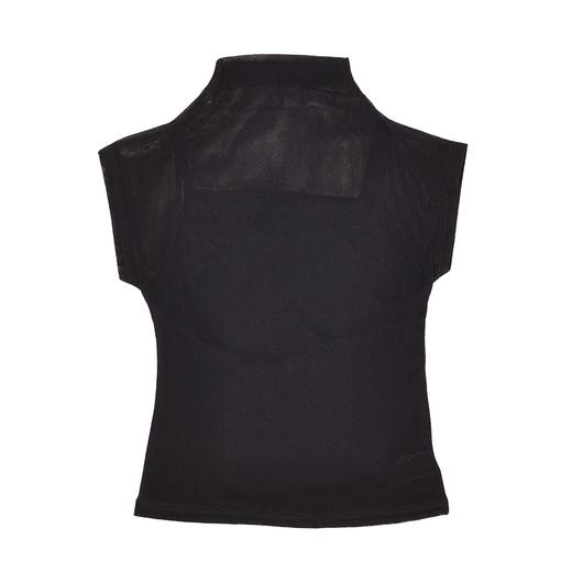 半身缘女装 秋季高领无袖网纱保暖轻盈透气小衫253113M05040009 商品图1