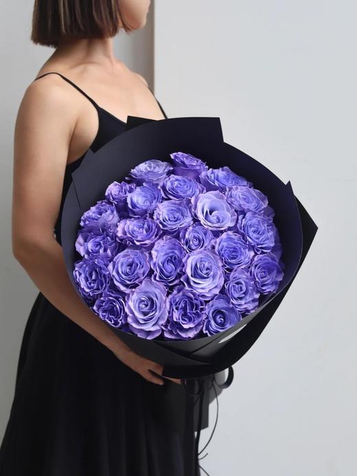 厄瓜多尔进口染色SWEET LAVENDER甜蜜薰衣草玫瑰10支 商品图1