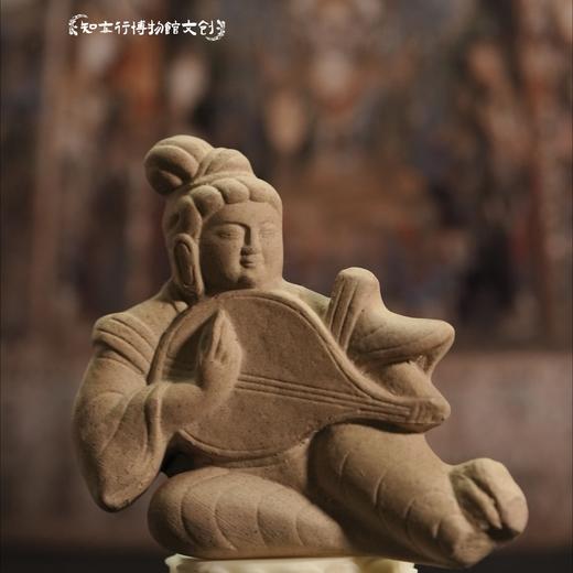 云冈石窟流失海外文物琵琶乐伎飞天陶瓷冰箱贴浮雕立体磁吸摆件 商品图2