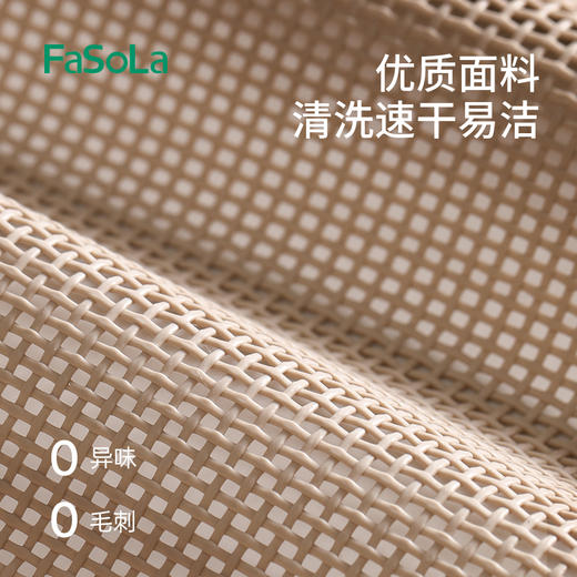 FaSoLa化妆包女新款便携式旅行网纱洗漱收纳包化妆刷口红加大雾语化妆包 商品图5