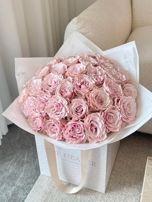 厄瓜多尔进口染色PEARL ROSE-GOLD金发美女玫瑰金10支 商品图0