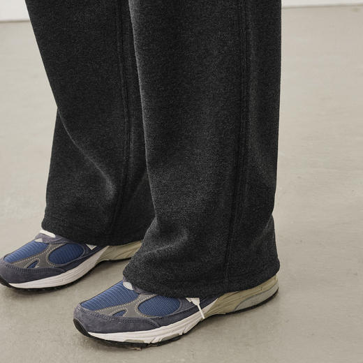 714street老钱风加厚毛巾料加绒卫裤2025秋冬高级垂坠感男士裤子 商品图1