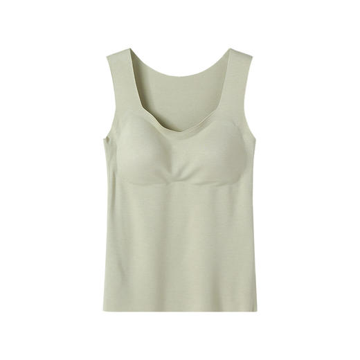 断码 官网499！华家氨基酸裸感珍珠纱免穿文胸一体式固定杯无痕背心女内搭外穿吊带打底 商品图9