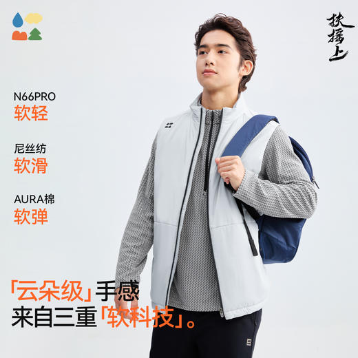 【男式立领棉服马甲】森林棠25秋冬新款成人休闲运动通勤立领百搭棉马甲81153151 商品图1