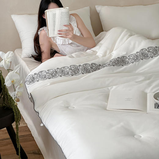 自然醒棉线绣花羊毛复合被TD 商品图7