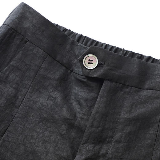 丁摩 【拽姐裤】一条搭遍衣柜 重磅桑蚕丝香云纱龟裂纹老料阔腿裤长裤5ZF-231794 商品图2