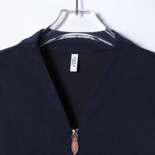 WY1032SDSA男士秋冬新款轻奢痞帅男装韩版纯色半拉链V领卫衣网红款显瘦 商品图2