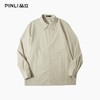 PINLI品立2025秋季新款男士宽松尖领纯色打底长袖衬衫休闲衬衣潮GD253113068 商品缩略图4