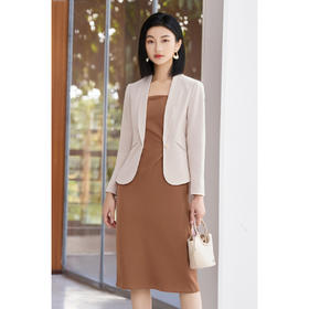 【无领西装外套方领背心裙两件套】套装裙子显瘦女秋季高级感4454