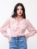 3楼FEXATA服饰(新百)   荷叶边粉色豹纹衬衫 商品缩略图3