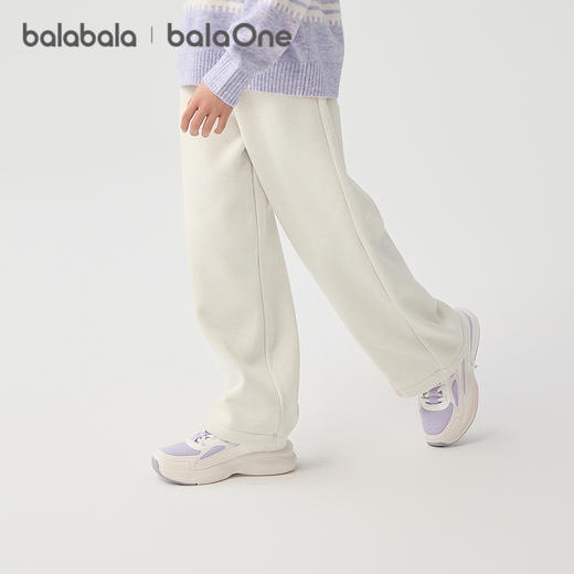 巴拉巴拉balaOne童装女童加绒直筒儿童裤子2025冬装新款保暖百搭 商品图2