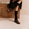 Dfuse迪芙斯2025秋季新款时尚浅口鞋复古粗中跟T带显瘦玛丽珍鞋职业通勤鞋DFD3111033 商品缩略图3