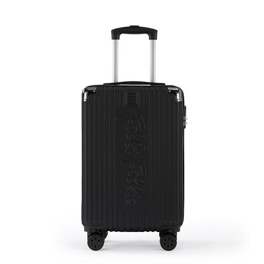 FolliFollie时尚FF竖条纹包角拉杆箱20英寸黑色FF-Y107A 商品图0