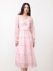 3楼FEXATA服饰(新百)      荷叶边粉色豹纹连衣裙 商品缩略图3