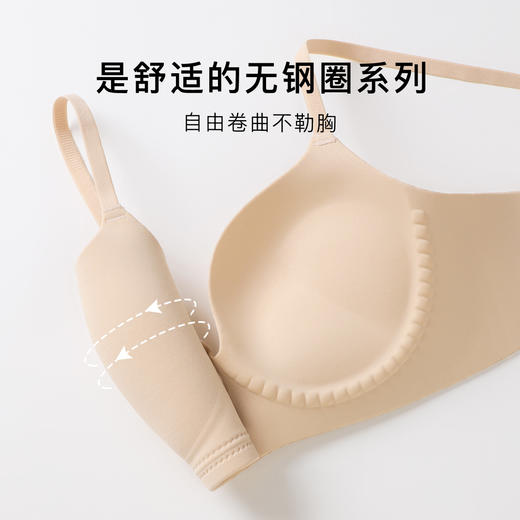【小胸聚拢显大】隐形粉底肤内衣女白T专用无痕文胸收副乳无钢圈素年倾心 商品图8