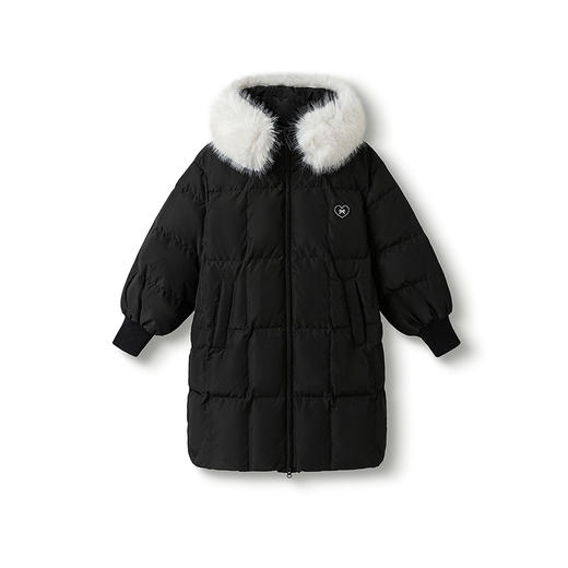 巴拉巴拉balaOne儿童羽绒服女童户外加厚保暖冬中长款上衣2025新 商品图4