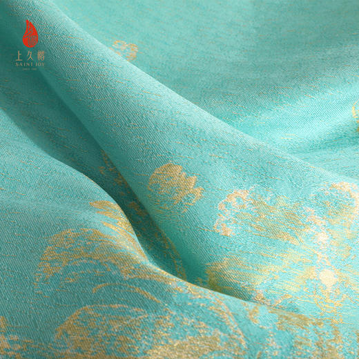 上久楷新中式单面宋锦马甲新款中国风无袖耋算京垓册CY1045203011 商品图5