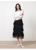 3楼FEXATA服饰(新百)     浪漫优雅黑纱蛋糕半身裙 商品缩略图4