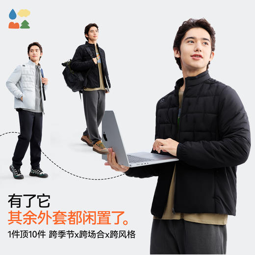 【扶摇上男式立领棉服】森林棠25秋冬新款百搭轻盈保暖科技立领棉服外套80932504 商品图2