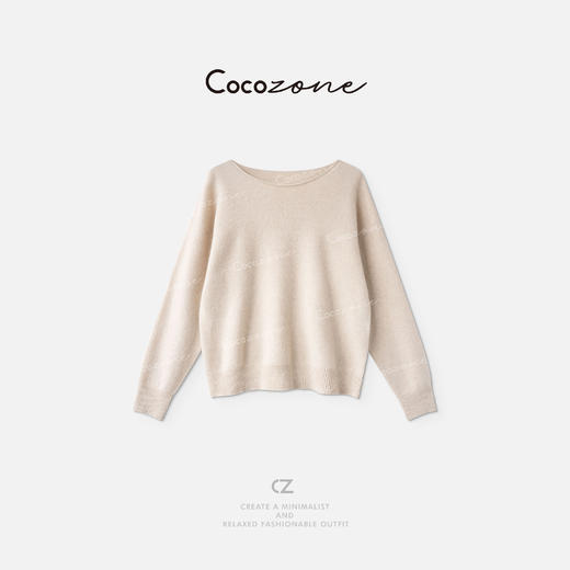 COCO ZONE 刘一一【绵羊毛混纺】圆领优雅纯色毛织上衣 CD2A1727 商品图2