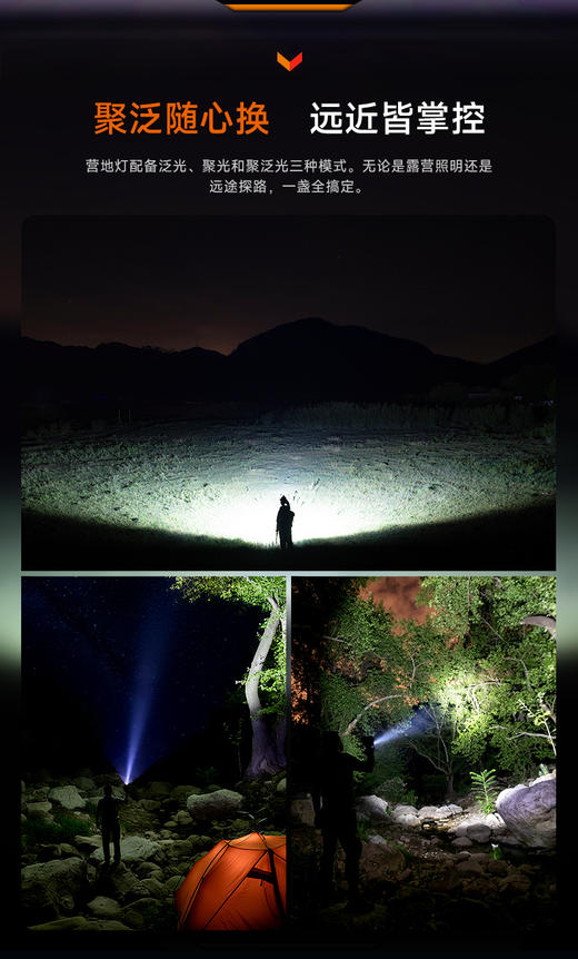 FENIX菲尼克斯CP50R多功能露营灯5500流明可调色温长续航吸附照明 商品图4