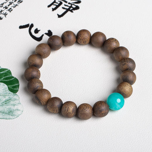 xy0569沉香+天河石单圈手串 商品图1