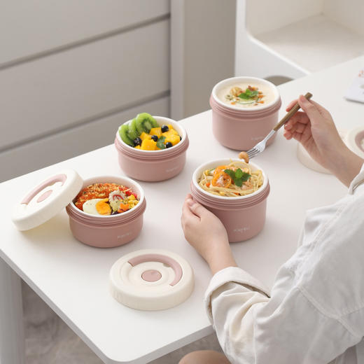 【下单赠保温袋】Klentu凯兰图  轻氧可微波饭盒  无铅陶瓷内胆 600ml+420ml 商品图11