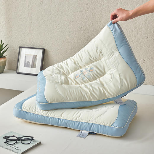 儿童学生壹举高粽护颈按摩枕芯枕头 商品图13