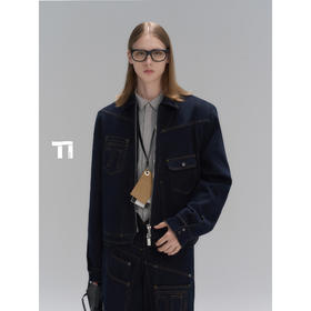 启世录TIWILLTANG“曲径幽致”线迹重构都市随性明线扭转结构夹克