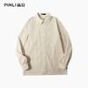 PINLI品立2025秋季新款潮牌宽松长袖衬衫男百搭休闲衬衣防晒外套GD253113067 商品缩略图6