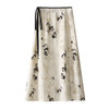 丁摩 国风水墨画醋酸半身裙女春夏季新款垂坠感气质长裙高腰A字型裙5ZF-32593 商品缩略图0
