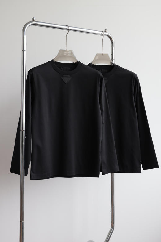 P 双标 丝光双面圆领长袖T恤 CX213 商品图1