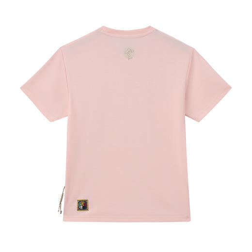 ONIARAI/鬼洗25秋季泥棒蓝女款五運色莲花银羊绣花短T N840287 商品图4