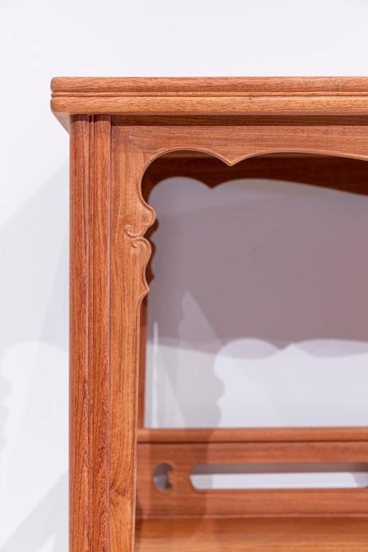 红桥红  家具严选  缅甸花梨（大果紫檀）【184壸门双层 亮格柜】 商品图2