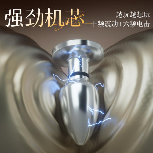 【情趣用品】谜姬 金属电击肛塞后庭调教 商品图4
