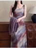 【门店同款】ENJOY秋季“光阴序语”东方紫霞晕染长裙 164747784 商品缩略图3