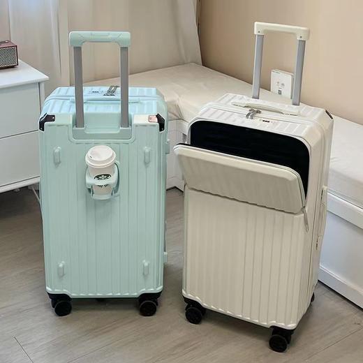 【新款前置开口行李箱】旅行箱刹车减震五轮拉杆箱 耐用密码箱 国庆节假日出行 商品图0