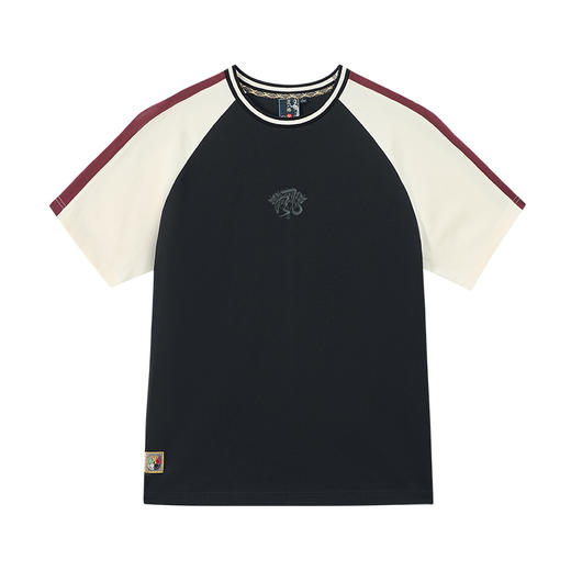 ONIARAI/鬼洗25秋泥棒蓝天青格里芬宝藏刺绣插肩袖短T男 25NOB38 商品图4