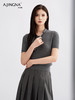 【优雅知性】阿菁娜智雅丝巾领桑蚕丝针织衫F30Q302037 商品缩略图1