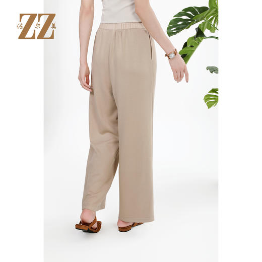 佐尔美秋季上新 时尚简约气质抽绳长裤女M51KC09 商品图4