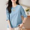 雀说宽松大码女装短袖t恤新款休闲中袖体恤设计感小众上衣AL20041 商品缩略图0