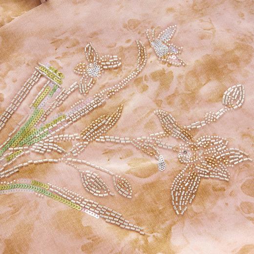 「高货wl」全新升级【铂金会员339/天猫459/差价120】(44102)洛诗琳气质晕染印花国风上衣2025秋季新中式立领马甲上衣 商品图2