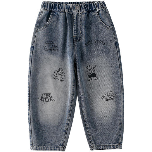 棉花堂山系复古潮趣童装牛仔裤——FA52126YX 商品图11