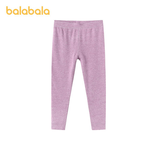 巴拉巴拉女童保暖裤儿童睡裤打底裤童装秋冬纯色高弹亲肤保暖舒适 商品图4